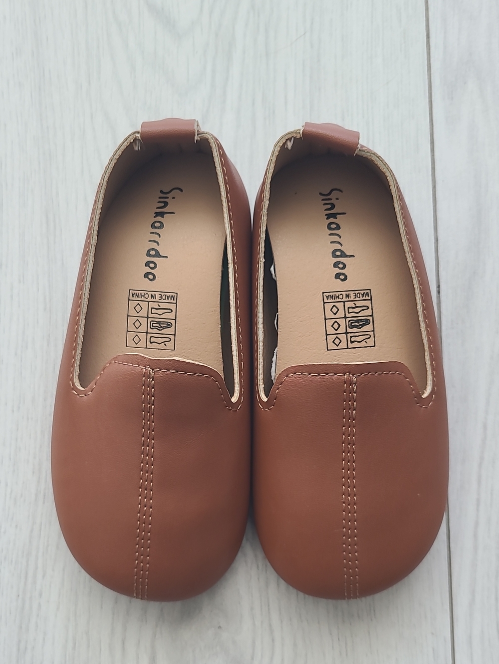 Children's Brown Slip-On Moccasins by